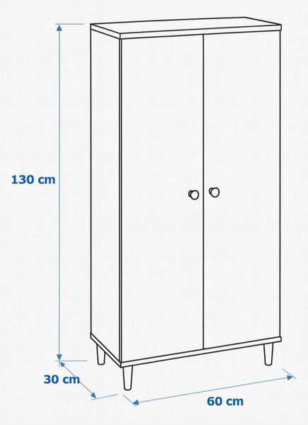 Hanah Home Többcélú Szekrény Sapphire Oak Pk14Pkk - Sapphire Oak