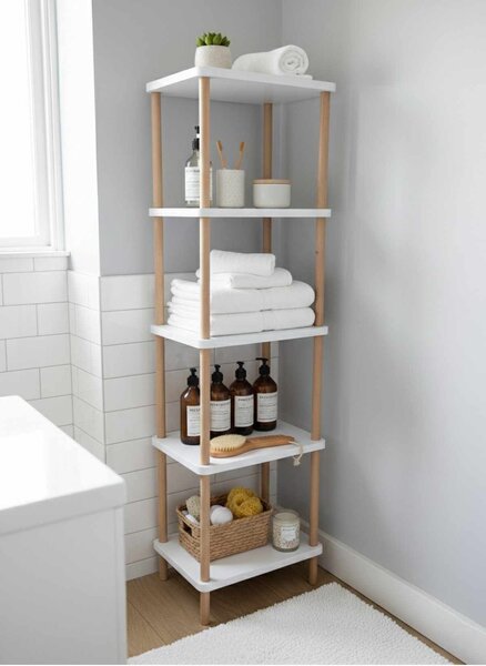 Hanah Home Fürdőszobai polc Pk262 - Fehér