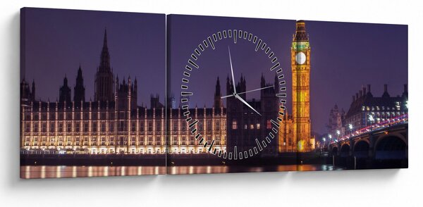 Londoni kép (órával) (90x30 cm)