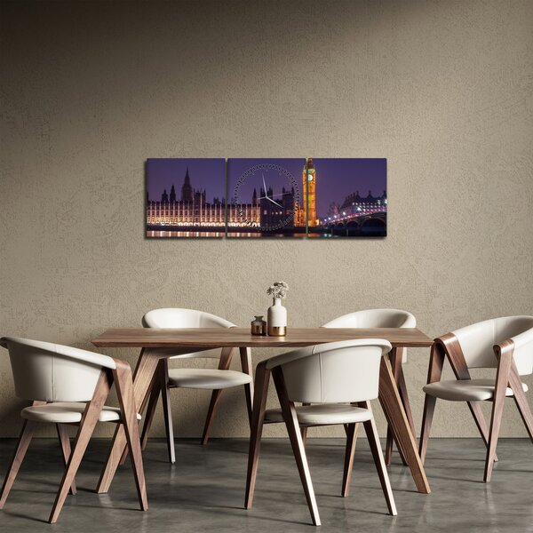 Londoni kép (órával) (90x30 cm)