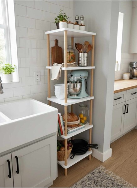 Hanah Home Fürdőszobai polc Pk262 - Fehér