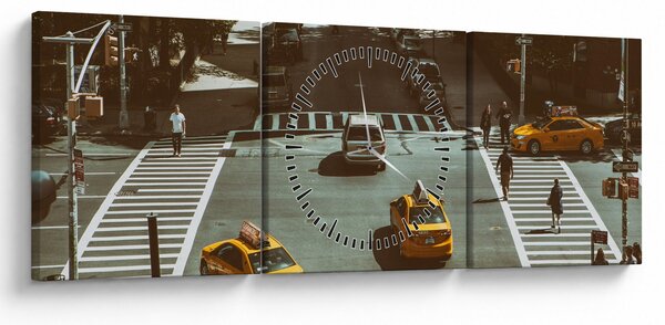 Kép - New York (órával) (90x30 cm)