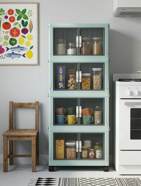 Hanah Home Többcélú szekrény Baby Blue Lavine 127 - Babakék