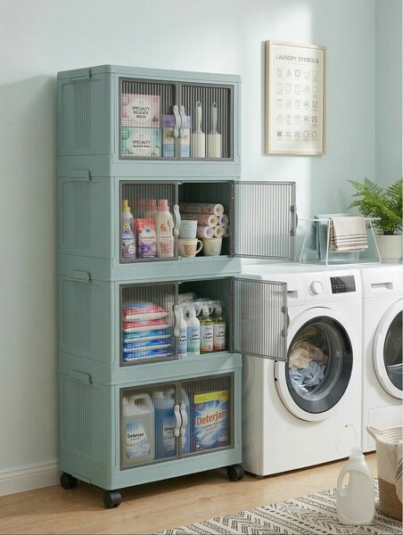 Hanah Home Többcélú szekrény Baby Blue Lavine 127 - Babakék