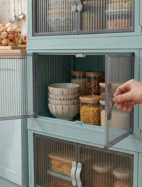 Hanah Home Többcélú szekrény Baby Blue Lavine 127 - Babakék