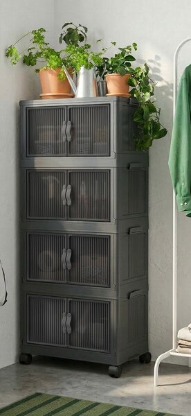 Hanah Home Többfunkciós szekrény Antracit Lavine 127 - Antracit