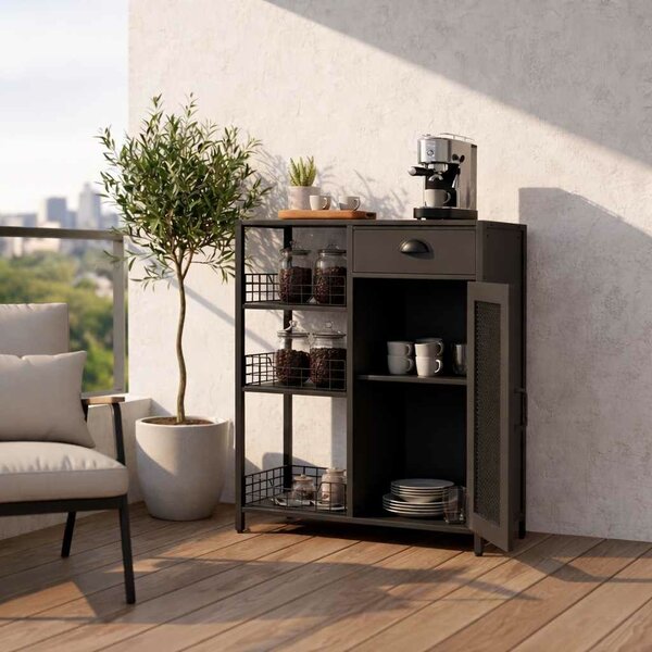 Hanah Home Multi Purpose Cabinet Black Nova - Black