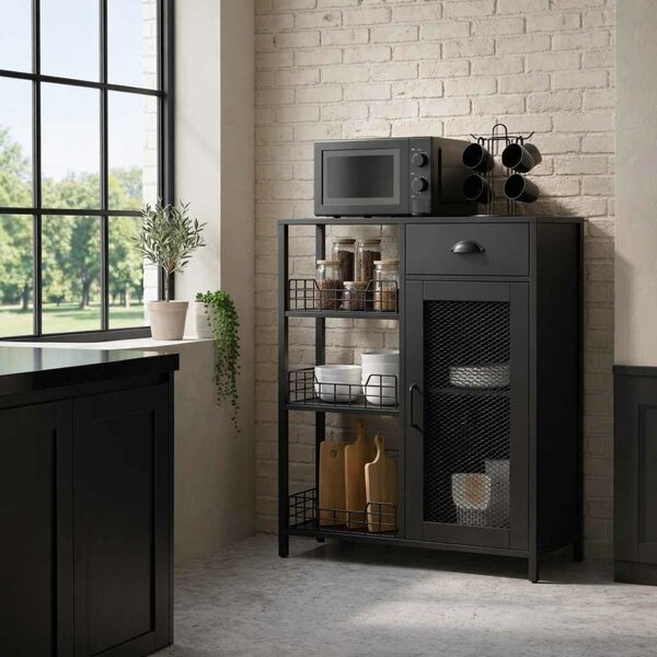 Hanah Home Multi Purpose Cabinet Black Nova - Black