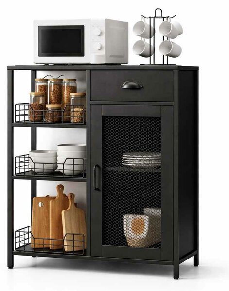 Hanah Home Multi Purpose Cabinet Black Nova - Black