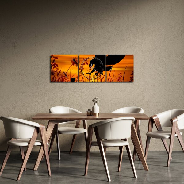 A ragadozó sziluettjének képe (órával) (90x30 cm)