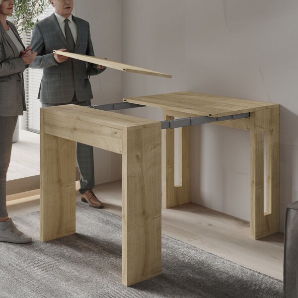 Hanah Home Kihúzható konzolasztal Sapphire Oak Nivo - Sapphire Oak