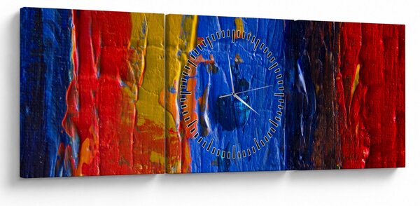 Festői szinek képe (órával) (90x30 cm)