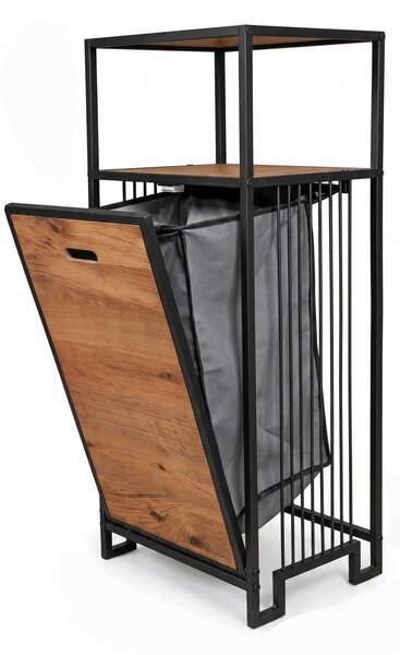 Hanah Home Bath Shelf Natural Black Peka9092