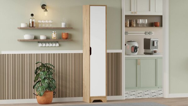 Hanah Home Többcélú szekrény tölgy fehér LIB3-SW