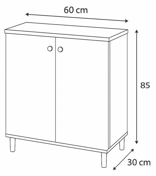 Hanah Home Többcélú Szekrény Fenyő Peka10Pk - Fenyő