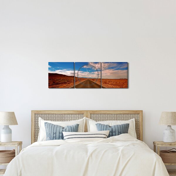 Hosszú út képe (órával) (90x30 cm)