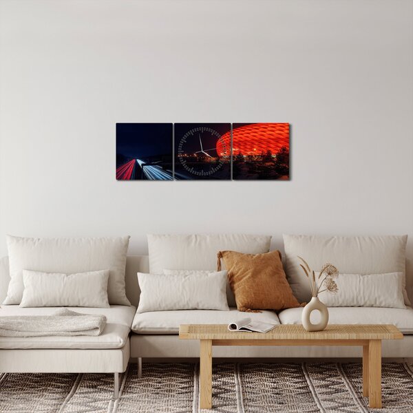 Autósztráda képe (órával) (90x30 cm)