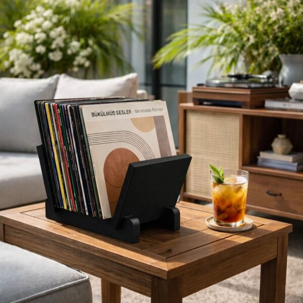 Hanah Home Magazine Holder Black CPT4906-30