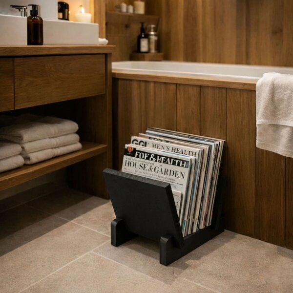 Hanah Home Magazine Holder Black CPT4906-30