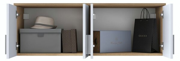 Hanah Home Faliszekrény dió és fehér színben EA150 - 4632