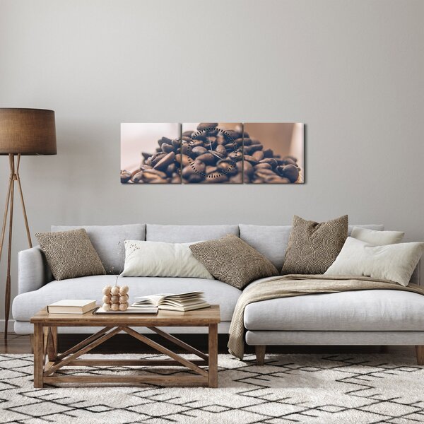 Kávé képe (órával) (90x30 cm)