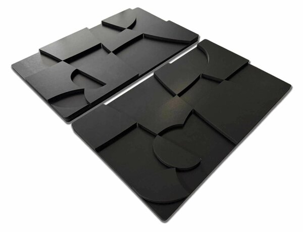 Wallity Dekoratív Fali Kiegészítő Fekete 3D70100-005