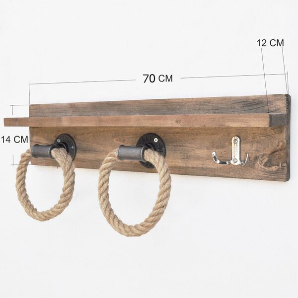 Hanah Home Pipe Hook dió színű Boruraf174