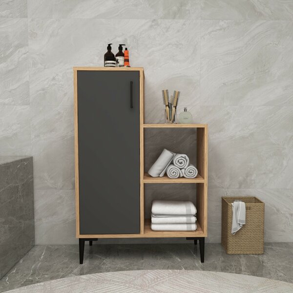 Hanah Home többcélú szekrény Atlantic Pine Anthracite Reysary - Atlantic Pine, Anthracite