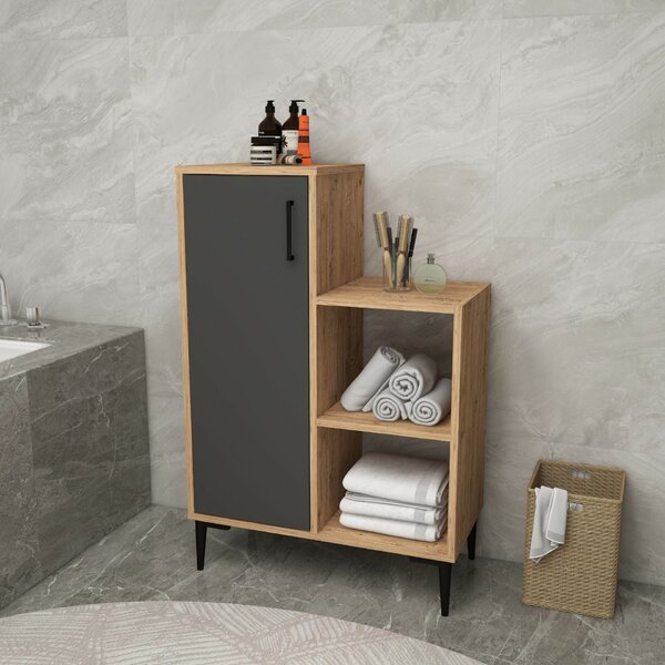 Hanah Home többcélú szekrény Atlantic Pine Anthracite Reysary - Atlantic Pine, Anthracite