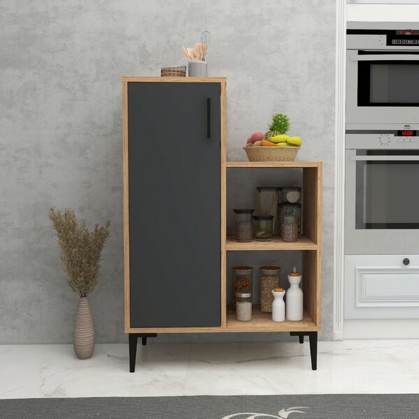 Hanah Home többcélú szekrény Atlantic Pine Anthracite Reysary - Atlantic Pine, Anthracite