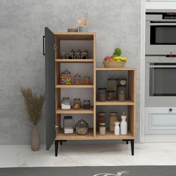 Hanah Home többcélú szekrény Atlantic Pine Anthracite Reysary - Atlantic Pine, Anthracite