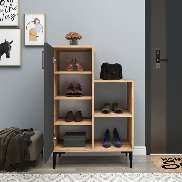 Hanah Home többcélú szekrény Atlantic Pine Anthracite Reysary - Atlantic Pine, Anthracite