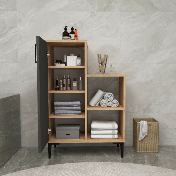 Hanah Home többcélú szekrény Atlantic Pine Anthracite Reysary - Atlantic Pine, Anthracite