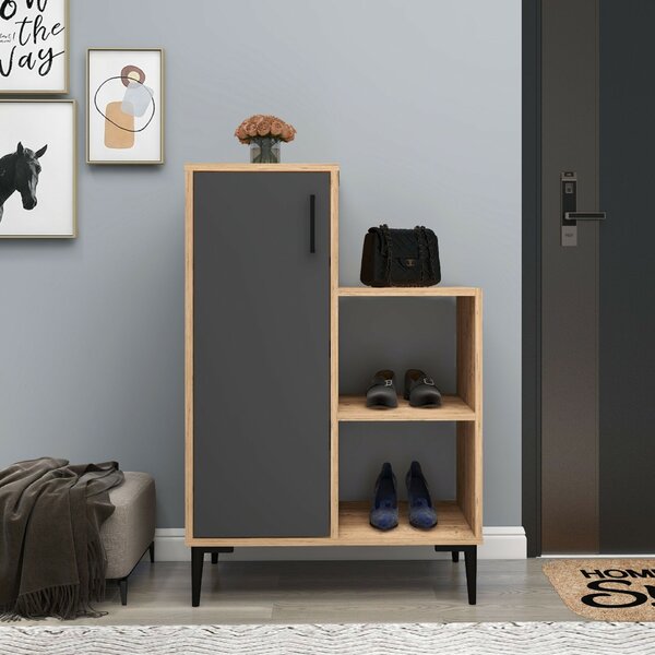 Hanah Home többcélú szekrény Atlantic Pine Anthracite Reysary - Atlantic Pine, Anthracite