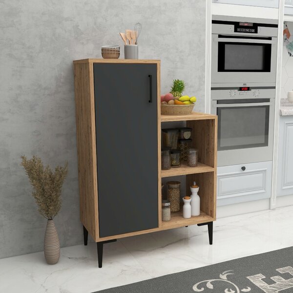 Hanah Home többcélú szekrény Atlantic Pine Anthracite Reysary - Atlantic Pine, Anthracite