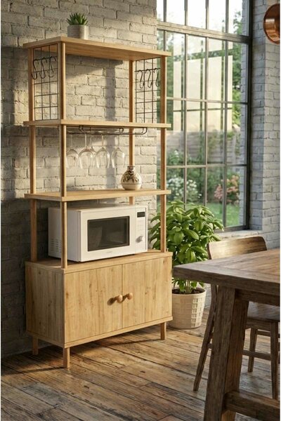 Hanah Home Kitchen Cabinet Sapphire Oak Pk09Pk - Sapphire Oak