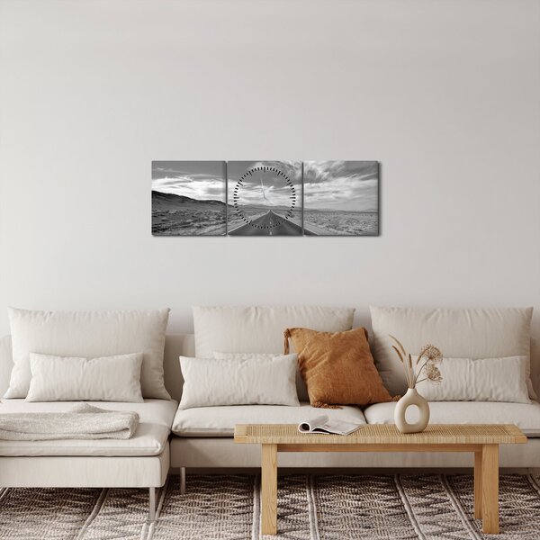 Út képe (órával) (90x30 cm)