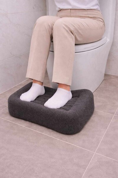Hanah Home Teddy antracit WC-zsámoly - Antracit