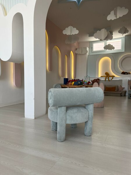 Atelier Del Sofa Dino kék gyerek fotel - kék