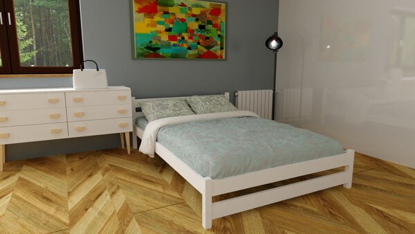 Kamilla Fehér fenyő Gyerekágy 80x160 + ajándék ágyráccsal
