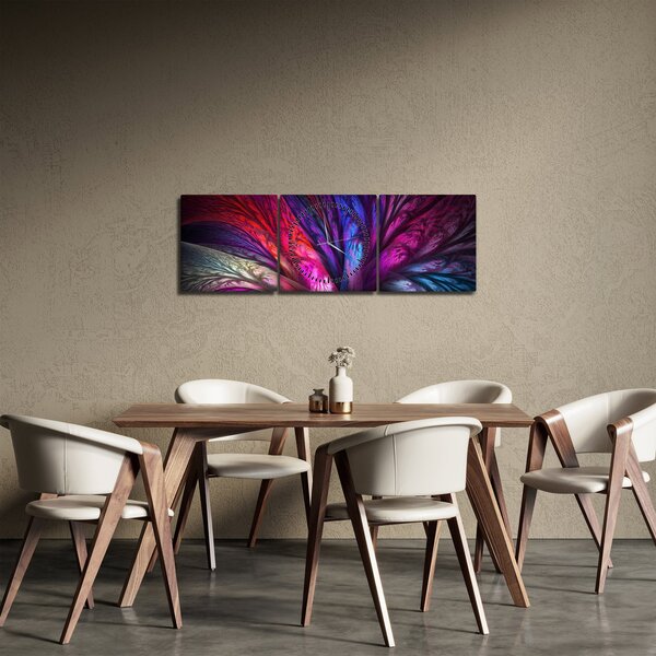 Absztrakt fa képe (órával) (90x30 cm)