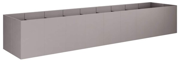 VidaXL Kerti cserép Rozsdás 360 x 80 x 60 cm Időjárásálló Acél