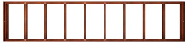 VidaXL Kerti cserép Rozsdás 360 x 80 x 60 cm Időjárásálló Acél