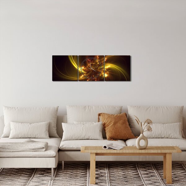 Kép - absztrakt propellerek (órával) (90x30 cm)