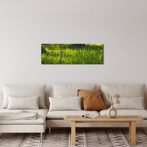 Tájkép - rét (órával) (90x30 cm)