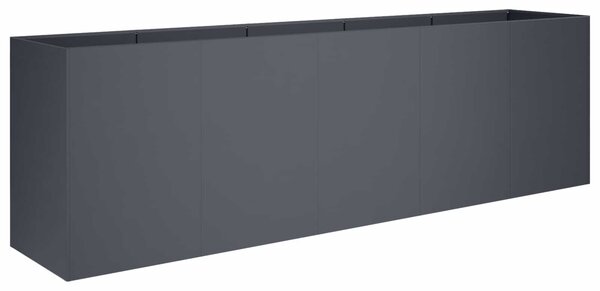 VidaXL Kerti cserép Antracitszürke 200 x 40 x 60 cm