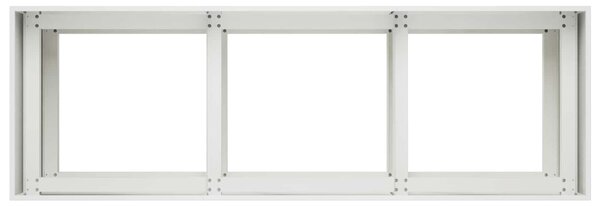 VidaXL Kerti cserép Fehér 120 x 40 x 60 cm Hidegen hengerelt acél