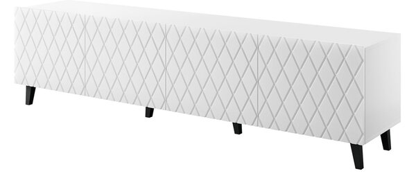 LEVI TV asztal, 200x52x42, fehér