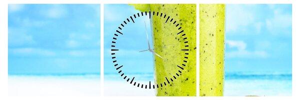 Kép - kiwi smoothie (órával) (90x30 cm)