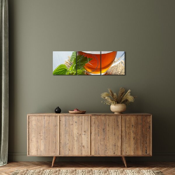 Egy csésze teaképe (órával) (90x30 cm)